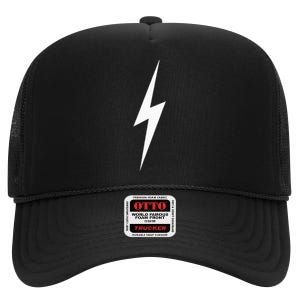 Sunny Citizen Lightning Bolt High Crown Mesh Back Trucker Hat