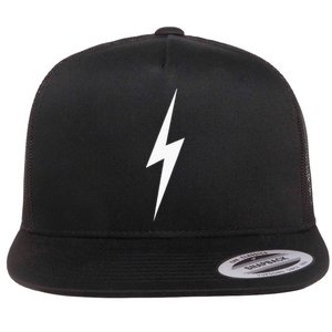 Sunny Citizen Lightning Bolt Flat Bill Trucker Hat