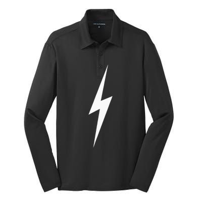 Sunny Citizen Lightning Bolt Silk Touch Performance Long Sleeve Polo