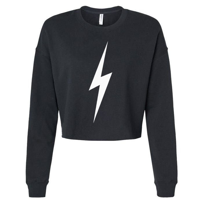 Sunny Citizen Lightning Bolt Cropped Pullover Crew