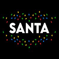 Santa Christmas Lights Funny Matching Couples Christmas Women's Crop Top Tee