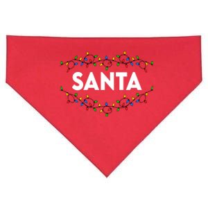 Santa Christmas Lights Funny Matching Couples Christmas USA-Made Doggie Bandana