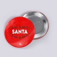 Santa Christmas Lights Funny Matching Couples Christmas Button