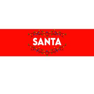 Santa Christmas Lights Funny Matching Couples Christmas Bumper Sticker