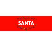 Santa Christmas Lights Funny Matching Couples Christmas Bumper Sticker