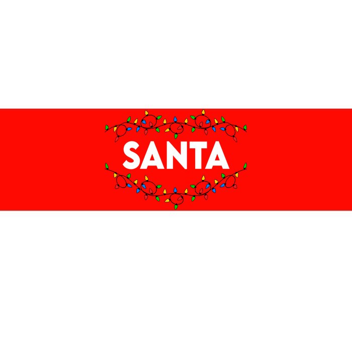 Santa Christmas Lights Funny Matching Couples Christmas Bumper Sticker