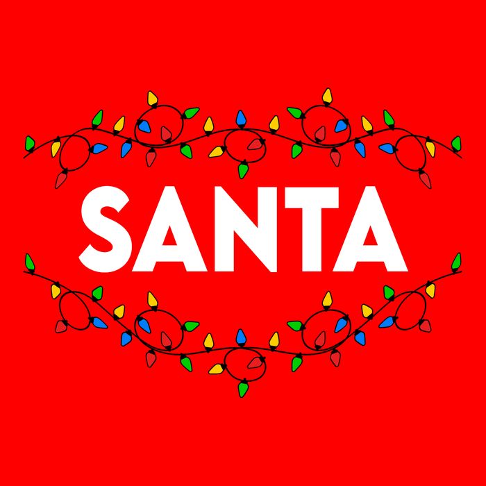 Santa Christmas Lights Funny Matching Couples Christmas Kids T-Shirt