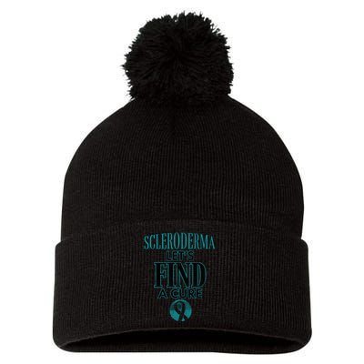 Scleroderma Let's Find A Cure Pom Pom 12in Knit Beanie