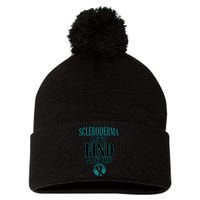 Scleroderma Let's Find A Cure Pom Pom 12in Knit Beanie