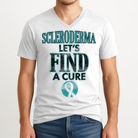 Scleroderma Let's Find A Cure V-Neck T-Shirt