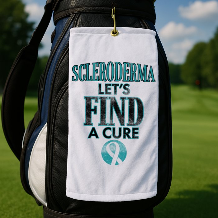 Scleroderma Let's Find A Cure Golf Towel
