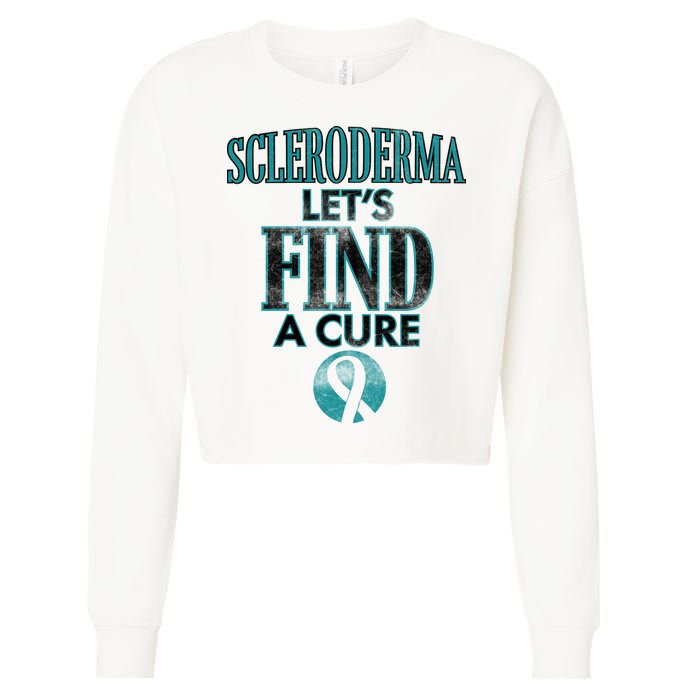Scleroderma Let's Find A Cure Cropped Pullover Crew