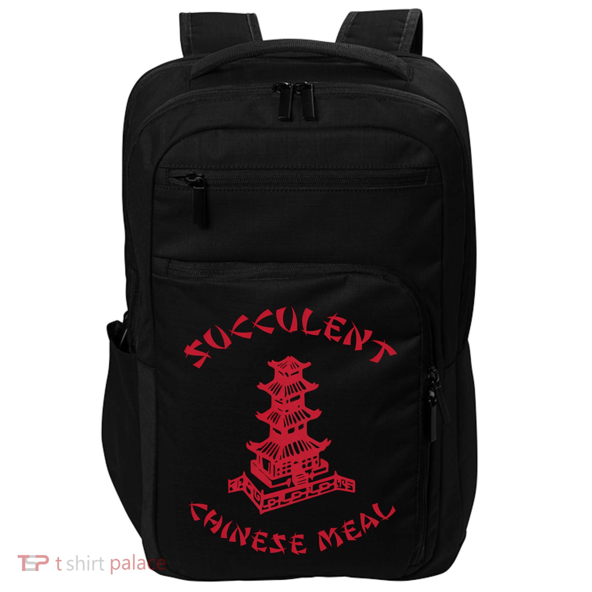 Succulent Chinese Meal Chinese Take Out Take Away Impact Tech Backpack