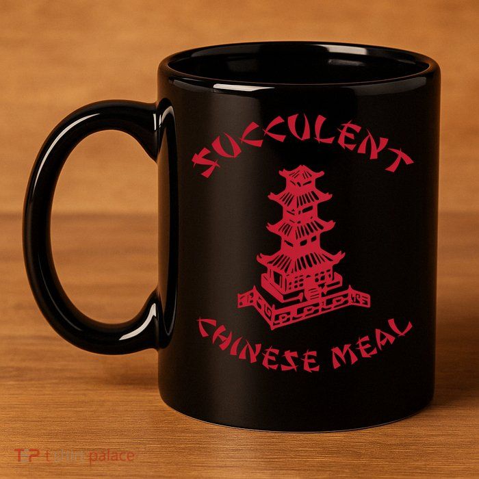Succulent Chinese Meal Chinese Take Out Take Away 11oz C Handle Ceramic Mug