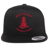 Succulent Chinese Meal Chinese Take Out Take Away Flat Bill Trucker Hat