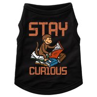 Stay Curious Monkey Reading Doggie Tank