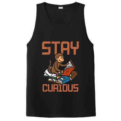 Stay Curious Monkey Reading PosiCharge Competitor Tank
