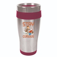 Stay Curious Monkey Reading 16oz Travel Tumbler