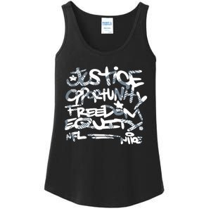 Steelers Coach Mike Tomlin Justice Opportunity Equity Freedom Ladies Essential Tank