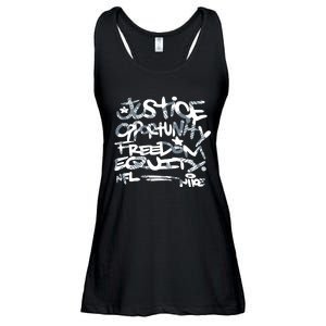 Steelers Coach Mike Tomlin Justice Opportunity Equity Freedom Ladies Essential Flowy Tank