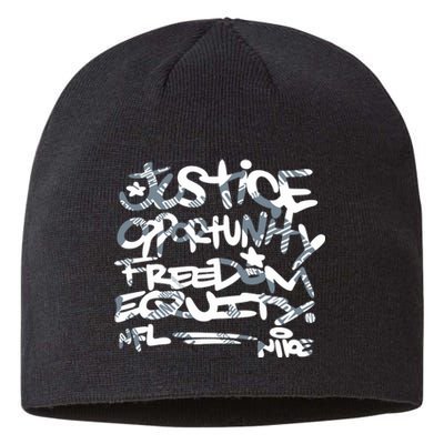 Steelers Coach Mike Tomlin Justice Opportunity Equity Freedom Sustainable Beanie