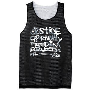 Steelers Coach Mike Tomlin Justice Opportunity Equity Freedom Mesh Reversible Basketball Jersey Tank