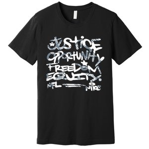 Steelers Coach Mike Tomlin Justice Opportunity Equity Freedom Premium T-Shirt