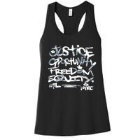 Steelers Coach Mike Tomlin Justice Opportunity Equity Freedom Women's Racerback Tank