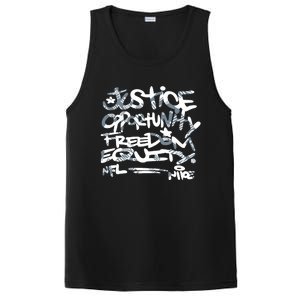 Steelers Coach Mike Tomlin Justice Opportunity Equity Freedom PosiCharge Competitor Tank