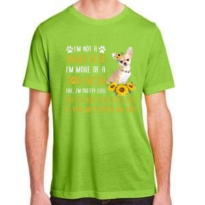 Sunflower Chihuahua Mom Mothers Day Dog Mom Gift Adult ChromaSoft Performance T-Shirt