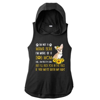 Sunflower Chihuahua Mom Mothers Day Dog Mom Gift Ladies PosiCharge Tri-Blend Wicking Draft Hoodie Tank