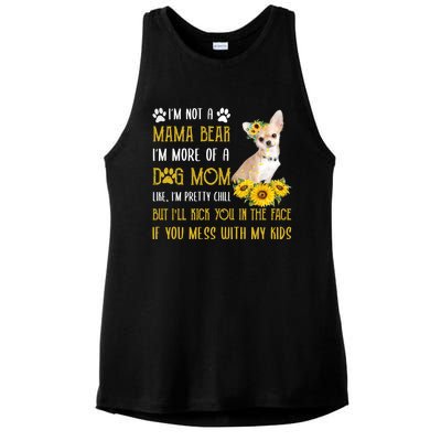 Sunflower Chihuahua Mom Mothers Day Dog Mom Gift Ladies PosiCharge Tri-Blend Wicking Tank