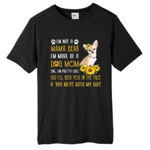 Sunflower Chihuahua Mom Mothers Day Dog Mom Gift Tall Fusion ChromaSoft Performance T-Shirt