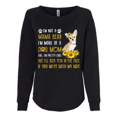 Sunflower Chihuahua Mom Mothers Day Dog Mom Gift Womens California Wash Sweatshirt