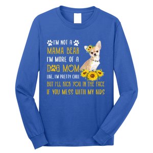 Sunflower Chihuahua Mom Mothers Day Dog Mom Gift Long Sleeve Shirt