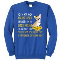 Sunflower Chihuahua Mom Mothers Day Dog Mom Gift Sweatshirt