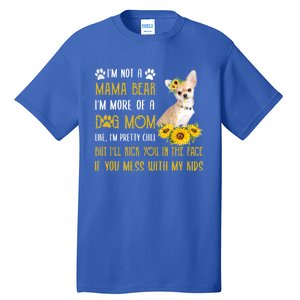 Sunflower Chihuahua Mom Mothers Day Dog Mom Gift Tall T-Shirt