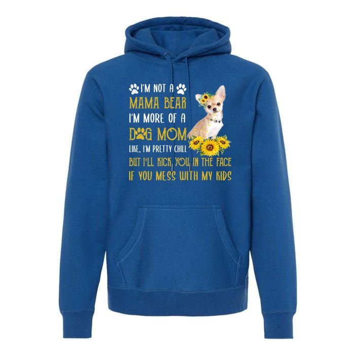 Sunflower Chihuahua Mom Mothers Day Dog Mom Gift Premium Hoodie