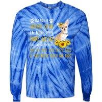 Sunflower Chihuahua Mom Mothers Day Dog Mom Gift Tie-Dye Long Sleeve Shirt