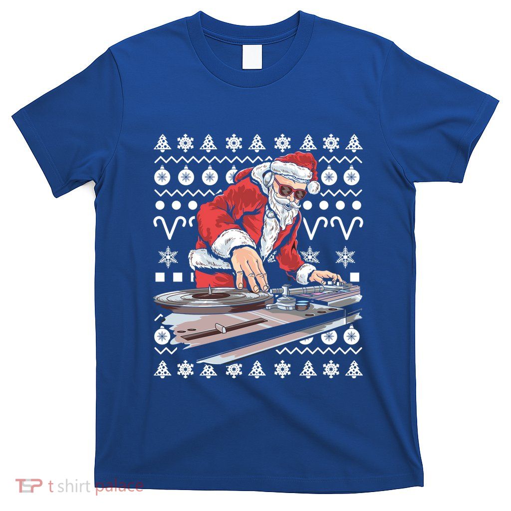 Santa Claus Music Dj Ugly Christmas Cool Gift T-Shirt