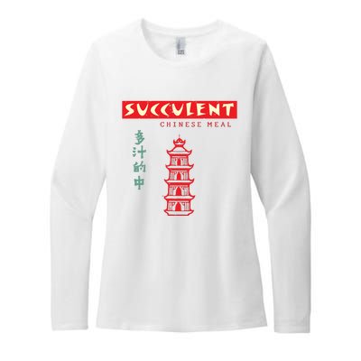 Succulent Chinese Meal Democracy Manifest Womens CVC Long Sleeve Shirt