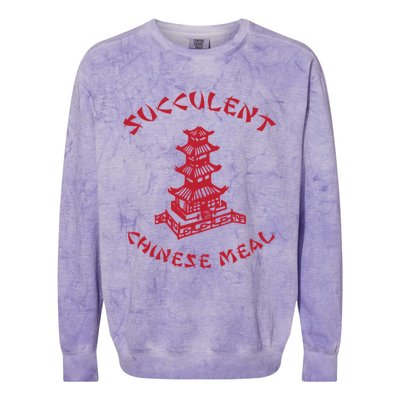 Succulent Chinese Meal Chinese Take Out Take Away Colorblast Crewneck Sweatshirt