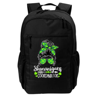 Shenanigans Coordinator Messy Bun St Patricks Day For Women Daily Commute Backpack