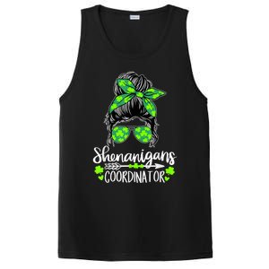 Shenanigans Coordinator Messy Bun St Patricks Day For Women PosiCharge Competitor Tank