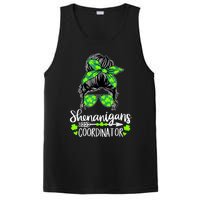 Shenanigans Coordinator Messy Bun St Patricks Day For Women PosiCharge Competitor Tank