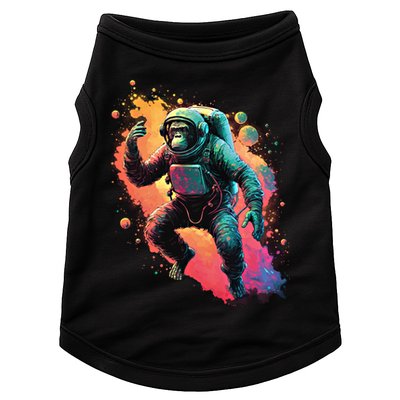 Space Chimp Monkey Astronaut Cosmonaut Cool Graphic Gift Doggie Tank