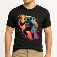 Space Chimp Monkey Astronaut Cosmonaut Cool Graphic Gift Performance Shirt