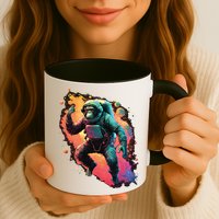 Space Chimp Monkey Astronaut Cosmonaut Cool Graphic Gift Mug