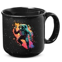 Space Chimp Monkey Astronaut Cosmonaut Cool Graphic Gift 15oz Campfire Ceramic Mug