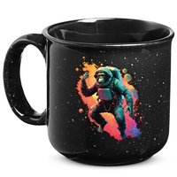 Space Chimp Monkey Astronaut Cosmonaut Cool Graphic Gift 15oz Campfire Ceramic Mug